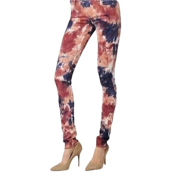 Paige Tie Dye Skinny Jeans D30 - Picture 1 of 7